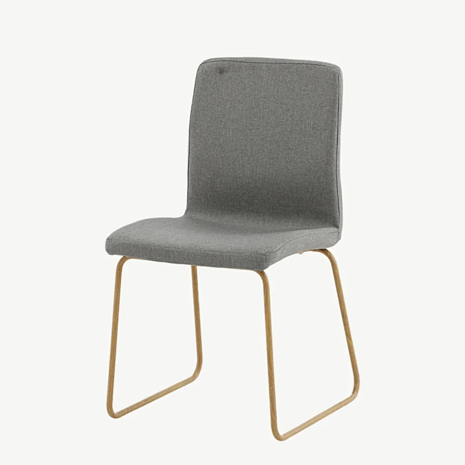 Hall polsterdatud söögitool Mace, tamme tooni metallraamiga, 19904-991 – 5