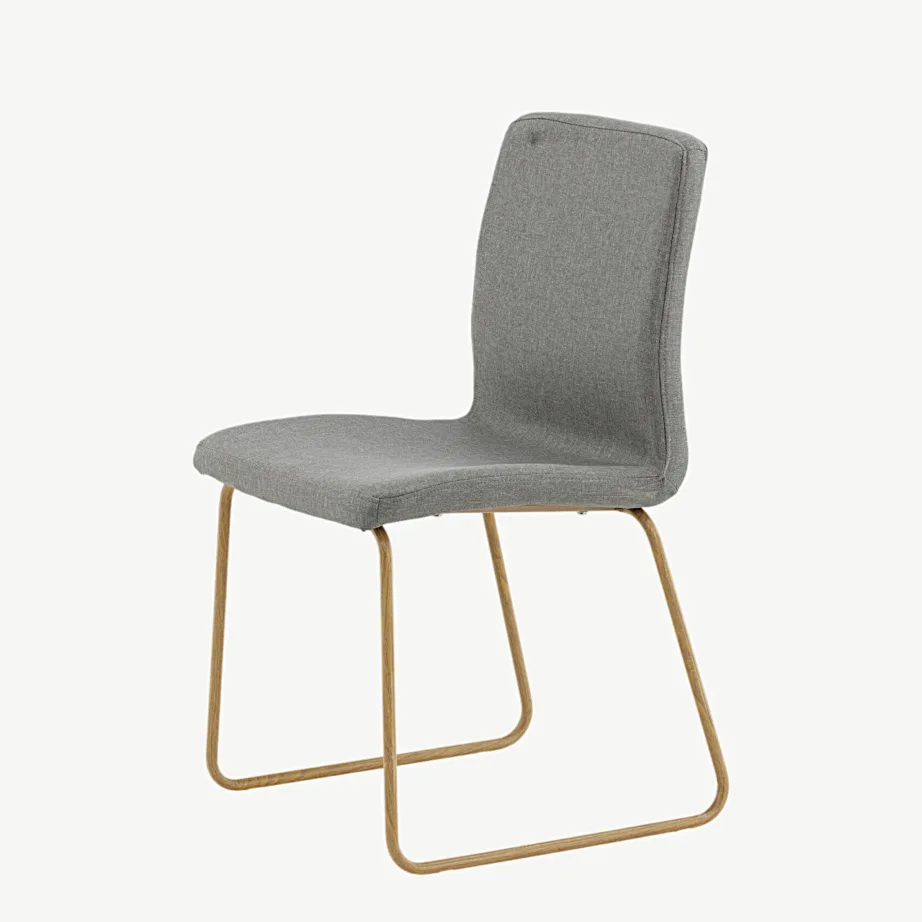 Hall polsterdatud söögitool Mace, tamme tooni metallraamiga, 19904-991 – 6