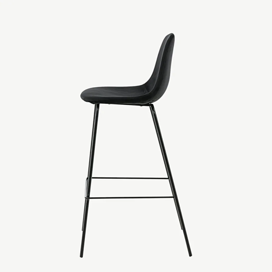 Musta sametkattega baaritool Polar, metalljalgadel, 77 cm, 19909-888 – 7