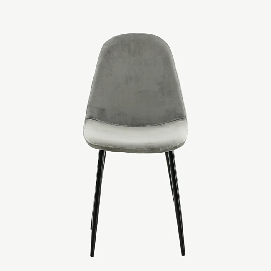 Hallist velvetkangast Polar söögitool, mustade terasjalgadega, 19912-885 – 4