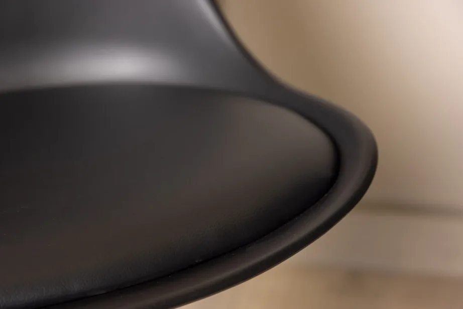 Mustast plastist söögitool Zeno pöögipuust jalgadega, 19914-408 – 10