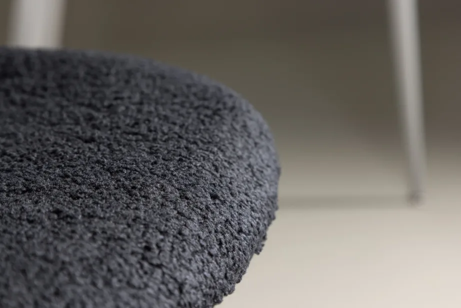 Polar söögitool mustast bukleekangast, mustad terasjalad, FSC-sertifikaadiga, 19919-100 – 11