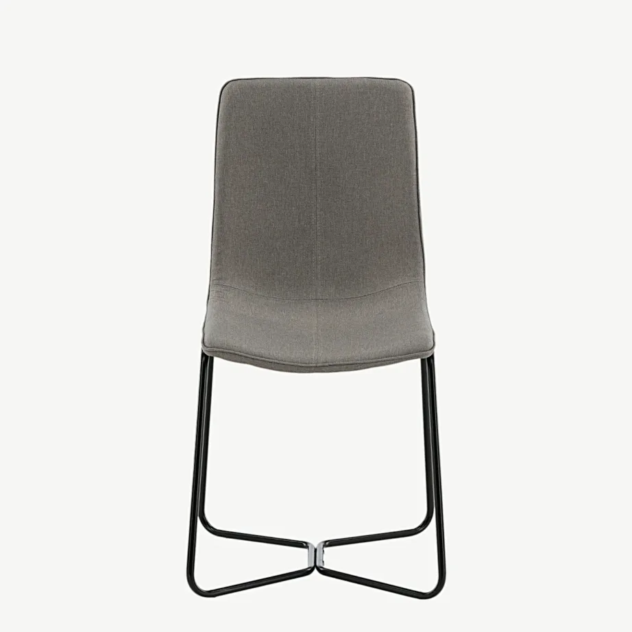 Hall polsterdatud söögitool musta metallraamiga, X-sari, 19922-998 – 4