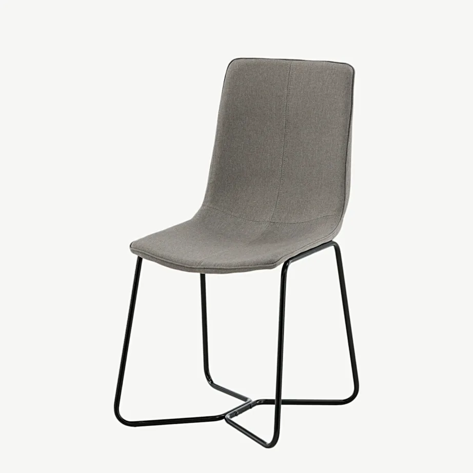 Hall polsterdatud söögitool musta metallraamiga, X-sari, 19922-998 – 5