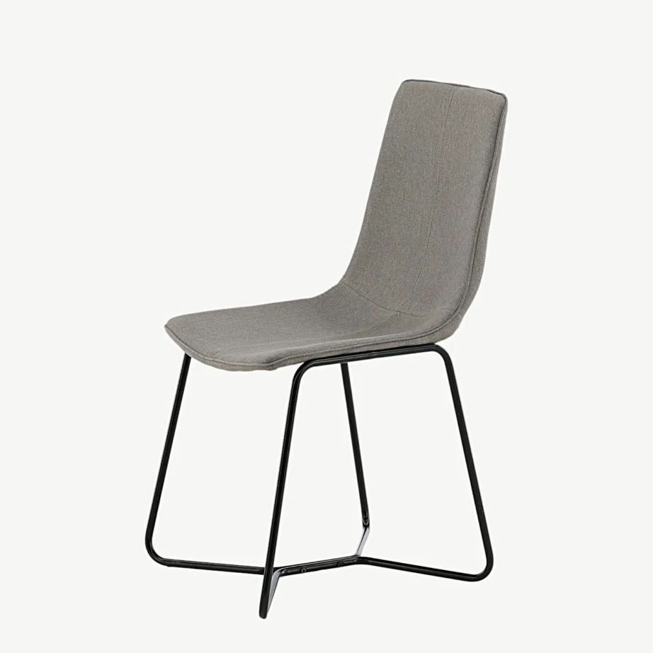 Hall polsterdatud söögitool musta metallraamiga, X-sari, 19922-998 – 6