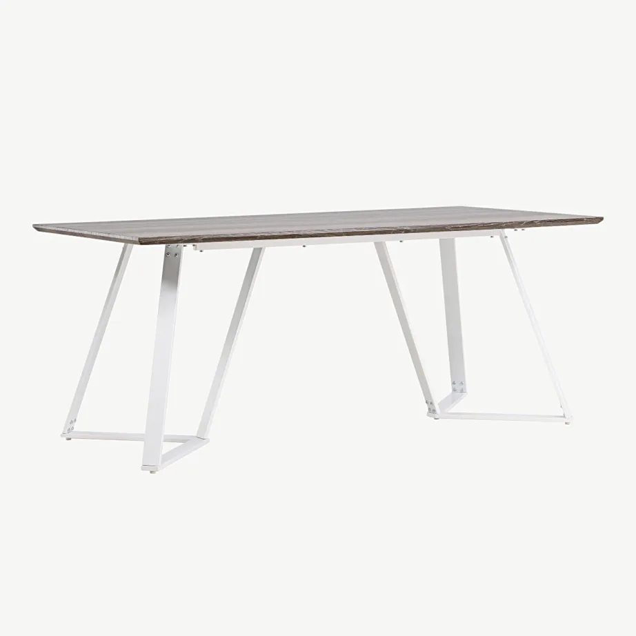 Hall söögilaud Marina valgete terasjalgadega (180×90 cm, MDF), 19925-850 – 3