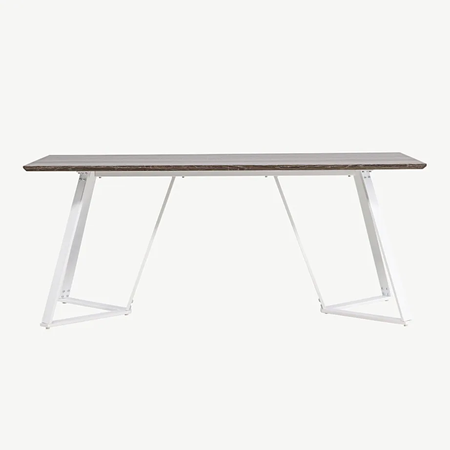 Hall söögilaud Marina valgete terasjalgadega (180×90 cm, MDF), 19925-850 – 4