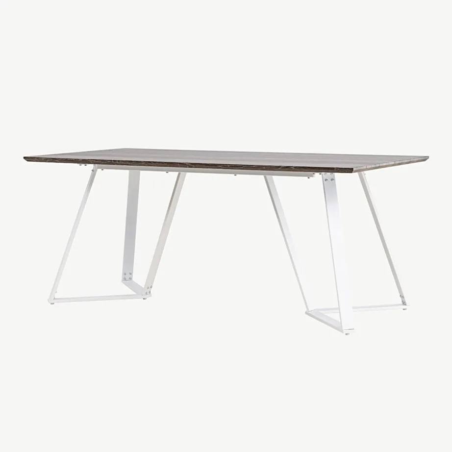 Hall söögilaud Marina valgete terasjalgadega (180×90 cm, MDF), 19925-850 – 5