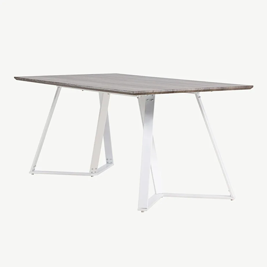 Hall söögilaud Marina valgete terasjalgadega (180×90 cm, MDF), 19925-850 – 6