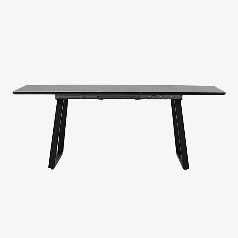 Pikendatav must söögilaud Inca (MDF, terasjalad, 160 × 85 cm) - 19927-888