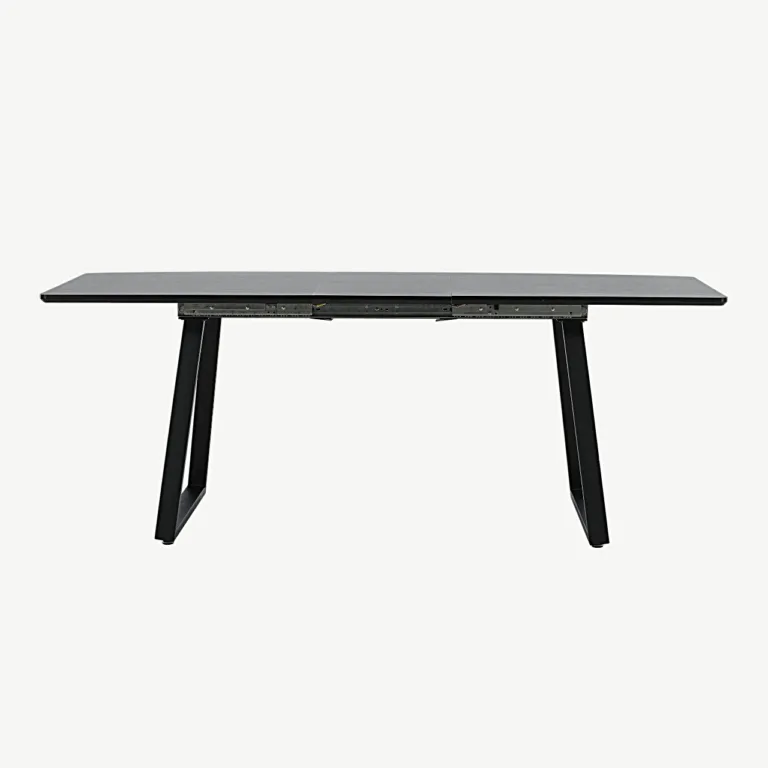 Pikendatav must söögilaud Inca (MDF, terasjalad, 160 × 85 cm) - 19927-888