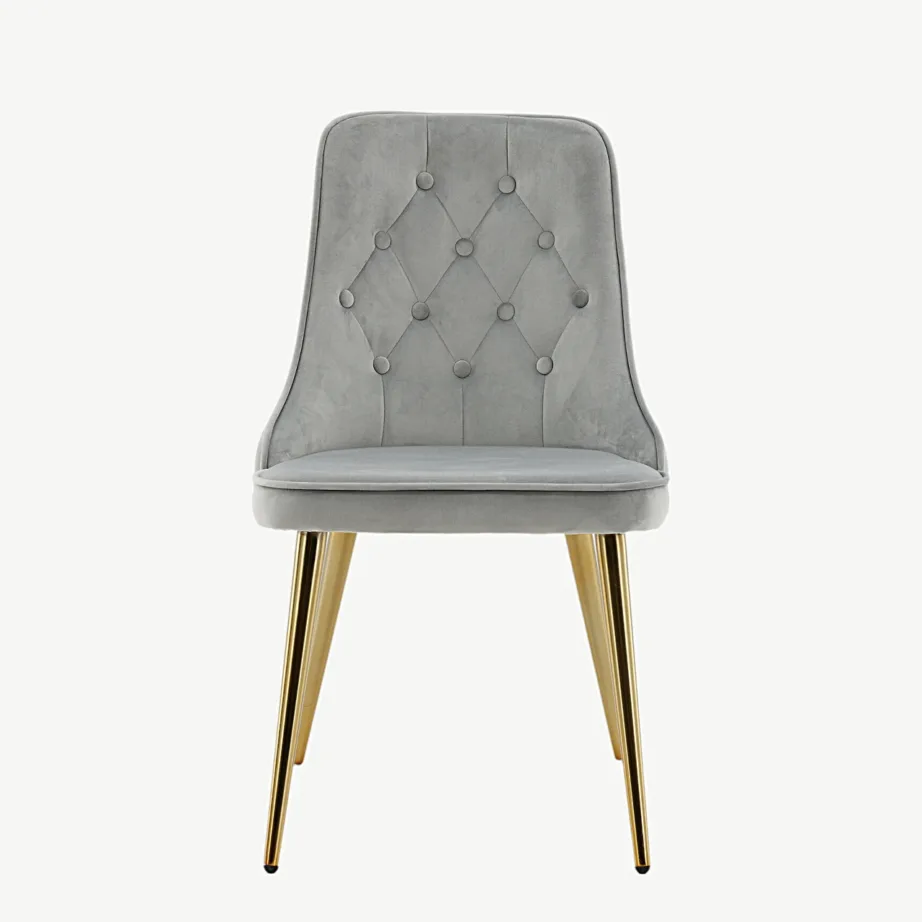 Helehall sametist söögitool kuldsete terasjalgadega Velvet Deluxe, 19935-785 – 4