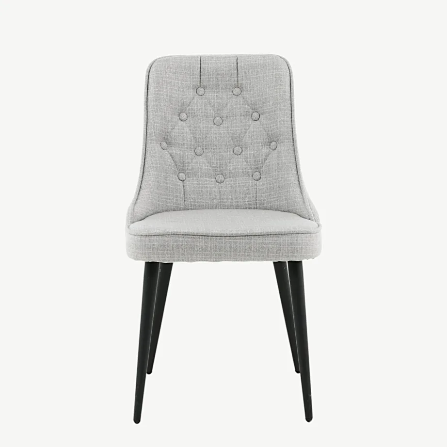 Helehall polsterdatud söögitool Velvet Deluxe mustade metalljalgadega, 19935-855 – 4