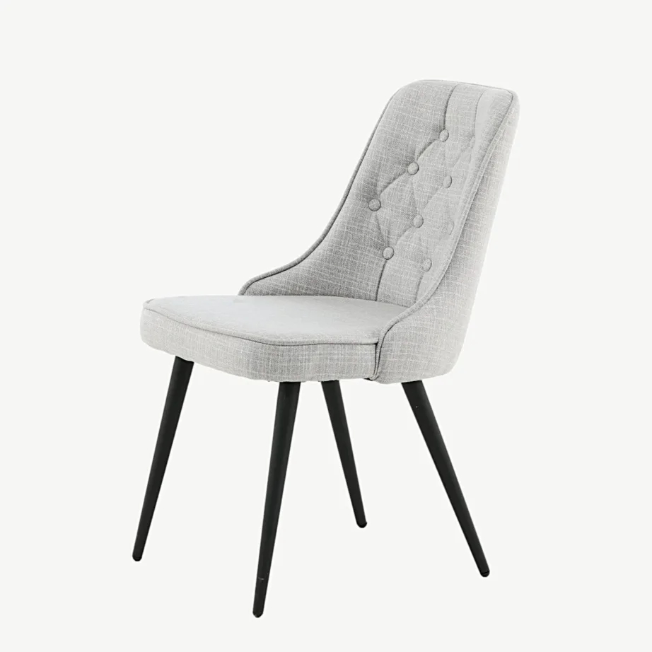 Helehall polsterdatud söögitool Velvet Deluxe mustade metalljalgadega, 19935-855 – 6