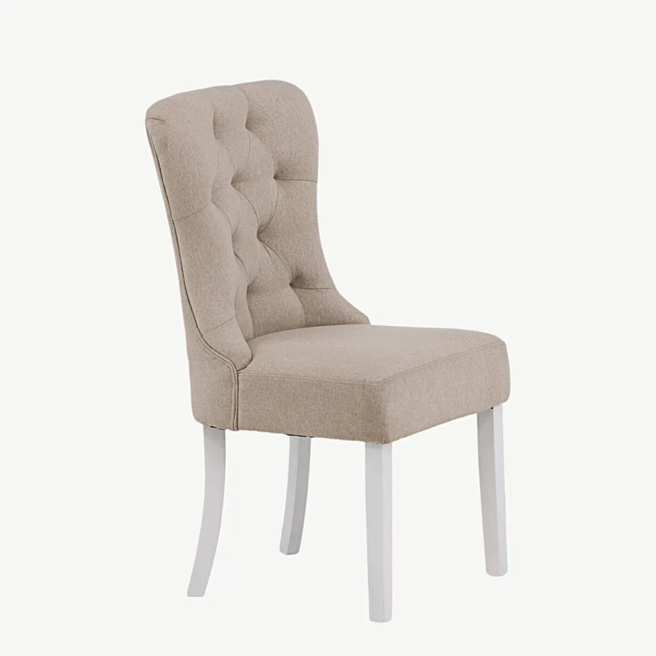 Beež polsterdatud söögitool Vista valgete tammepuidust jalgadega, 19936-050 – 3