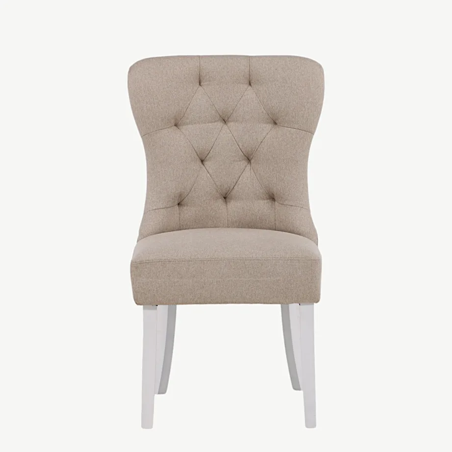 Beež polsterdatud söögitool Vista valgete tammepuidust jalgadega, 19936-050 – 4