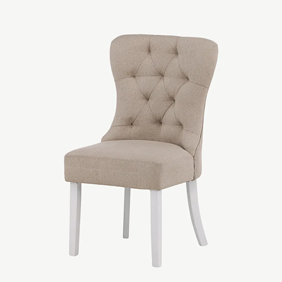 Beež polsterdatud söögitool Vista valgete tammepuidust jalgadega, 19936-050 – 5