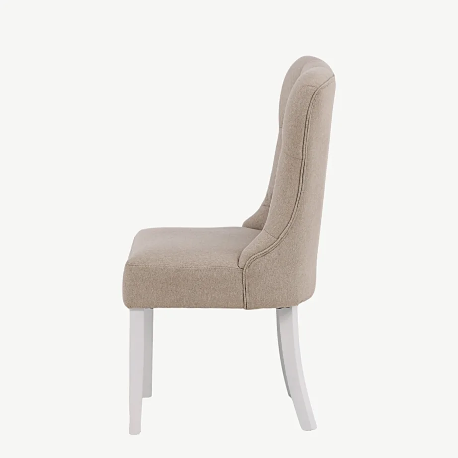 Beež polsterdatud söögitool Vista valgete tammepuidust jalgadega, 19936-050 – 7