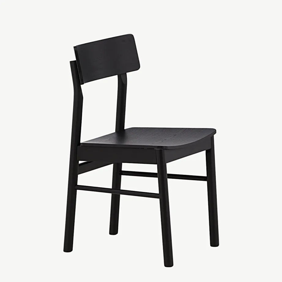 Mustast kasepuidust söögitool Montros, ümardatud seljatoega, 19936-109 – 3