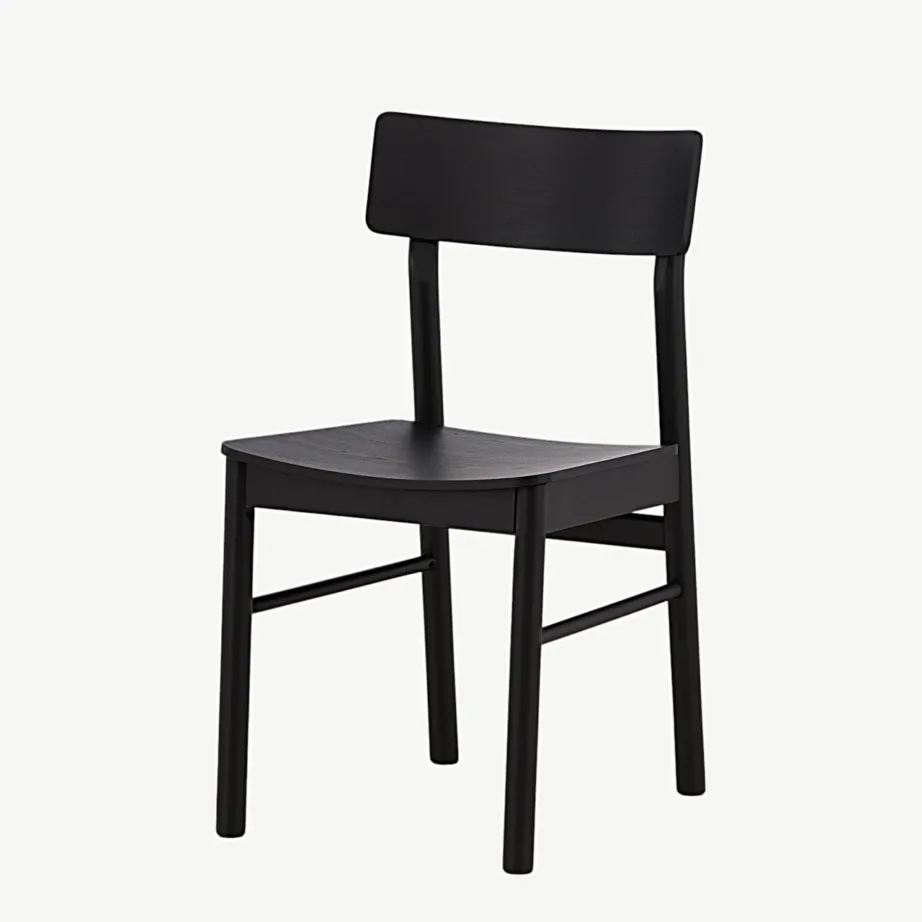 Mustast kasepuidust söögitool Montros, ümardatud seljatoega, 19936-109 – 5