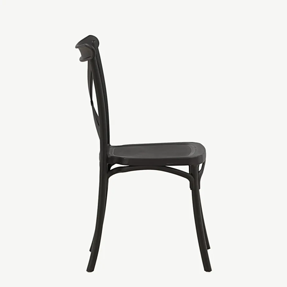 Mattmust plastikust söögitool Crosetti sarjast, 19936-120 – 2