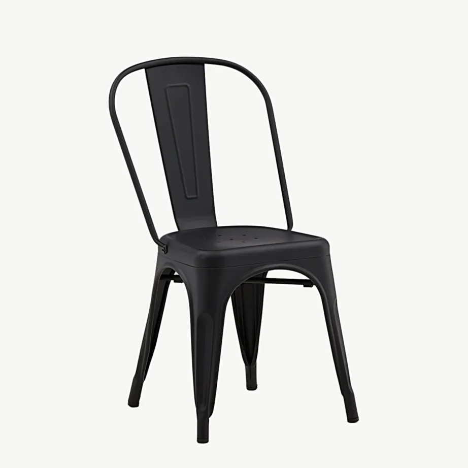 Mattmustast terasest söögitool Tempe, 19936-480