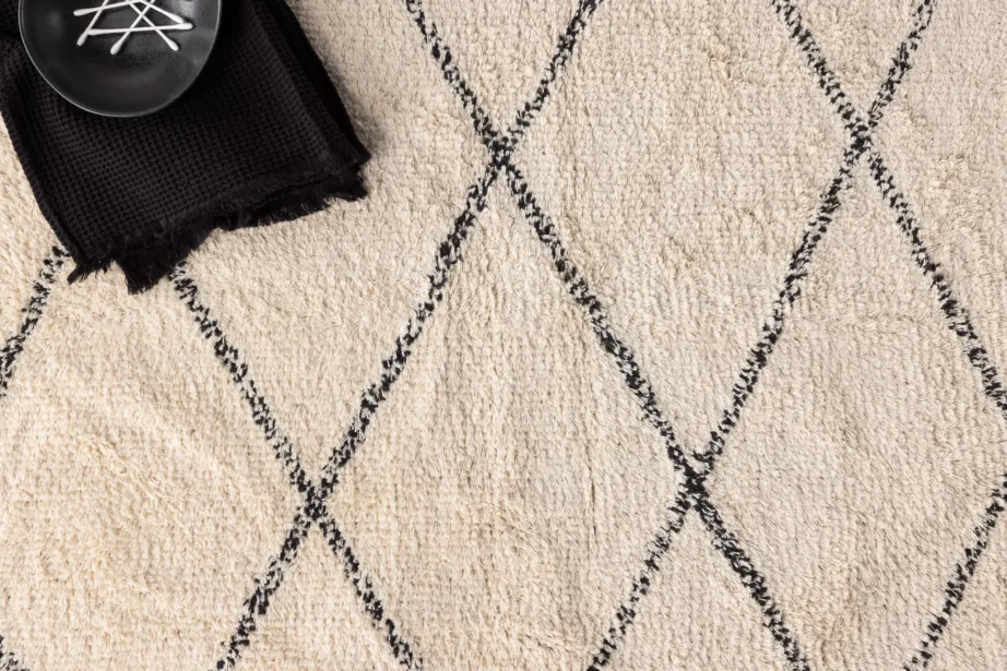 Valge mustriga puuvillavaip Thelma, narmastega (50×80 cm), 19950-110 – 4