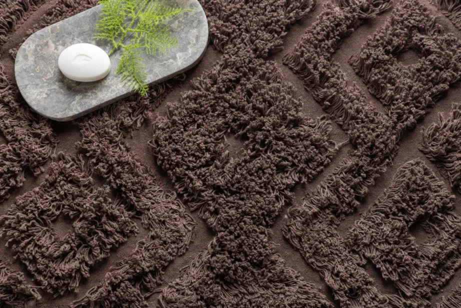 Pruun puuvillane vannitoa vaip Hilma, 50 × 80 cm, 19952-103 – 4