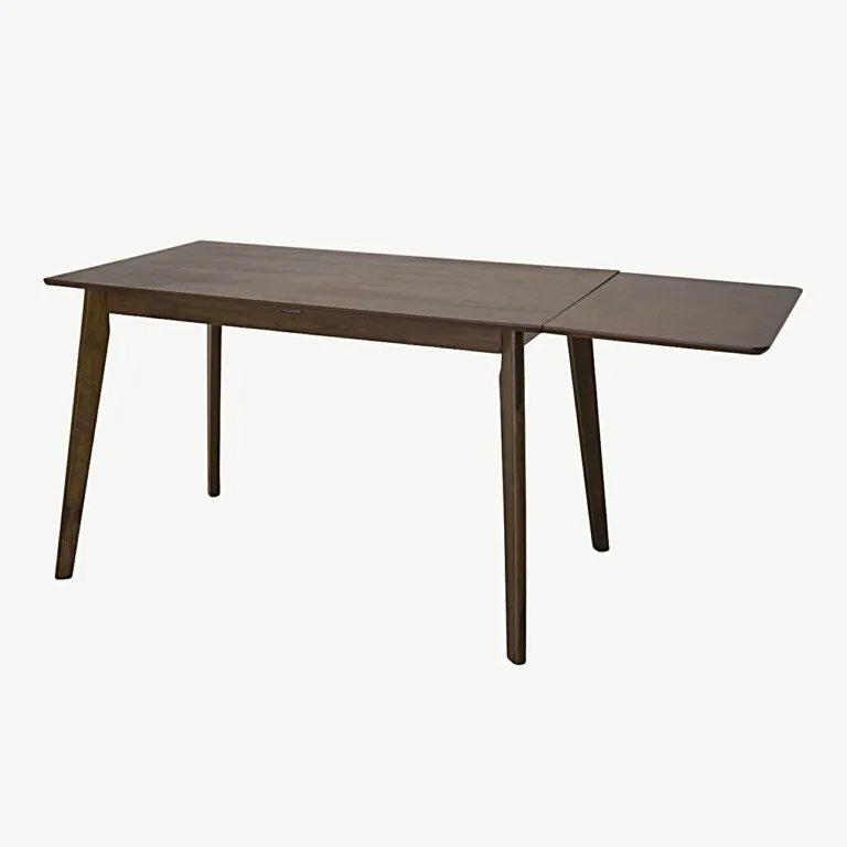 Walle söögilaua pähklipruun pikendusplaat, kummipuit, 75 × 45 cm - 19953-434