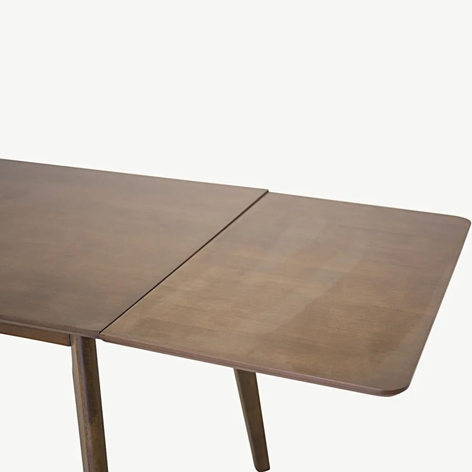 Walle söögilaua pähklipruun pikendusplaat, kummipuit, 75 × 45 cm - 19953-434