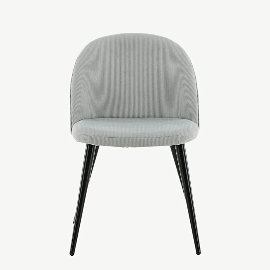 Helehall manchester-kangaga söögitool Velvet mustade terasjalgadega, 19960-995 – 5