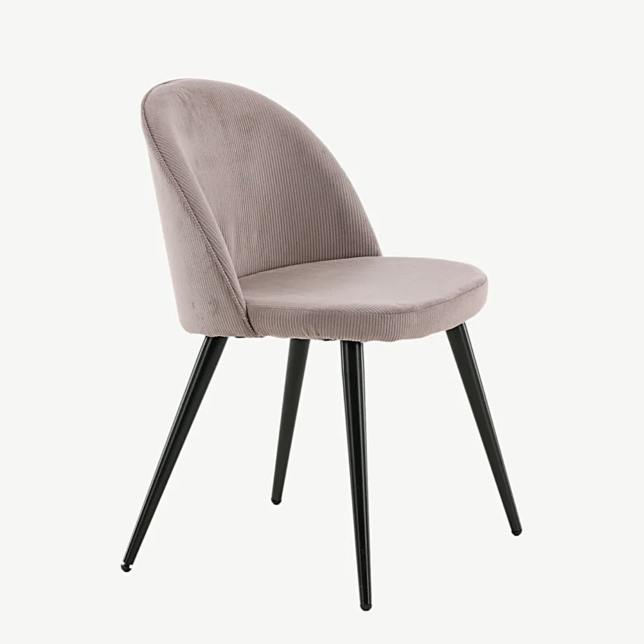 Tolmuroosast manchester-kangast söögi tool mustade metalljalgadega Velvet, 19960-999 – 3