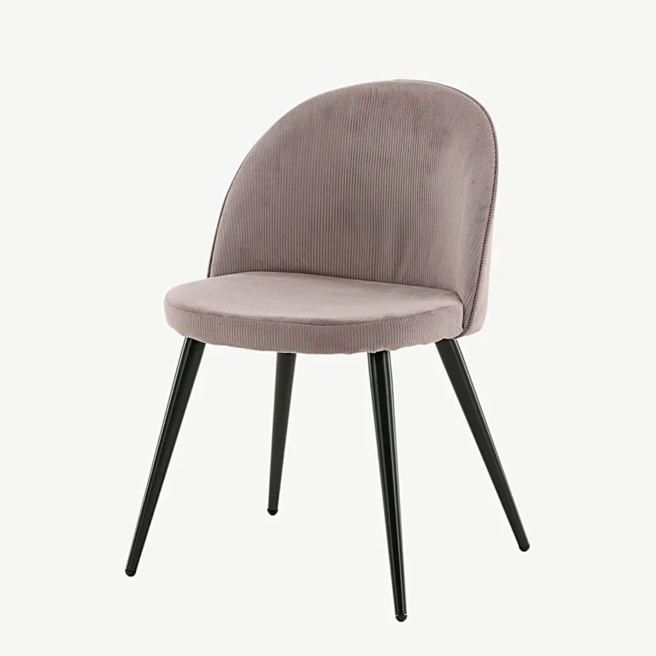 Tolmuroosast manchester-kangast söögi tool mustade metalljalgadega Velvet, 19960-999 – 5