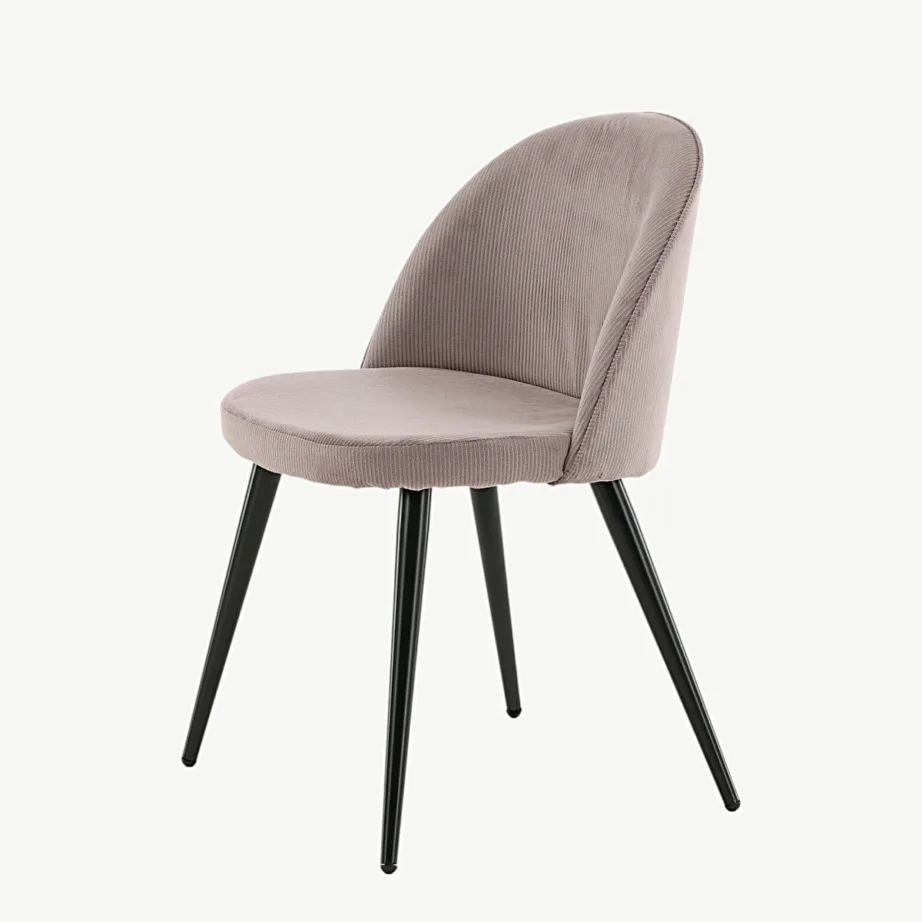 Tolmuroosast manchester-kangast söögi tool mustade metalljalgadega Velvet, 19960-999 – 6