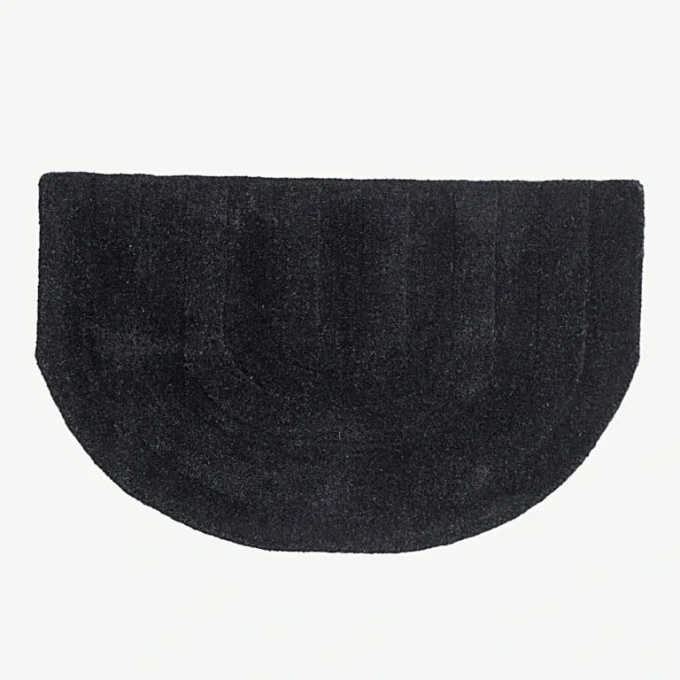 Must poolkuu kujuga villavaip Nora, 50 × 80 cm - 19963-100