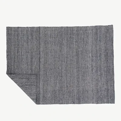 Käsitsi kootud hallist polüestrist ja puuvillast vaip Devi, 170 × 240 cm - 19967-385