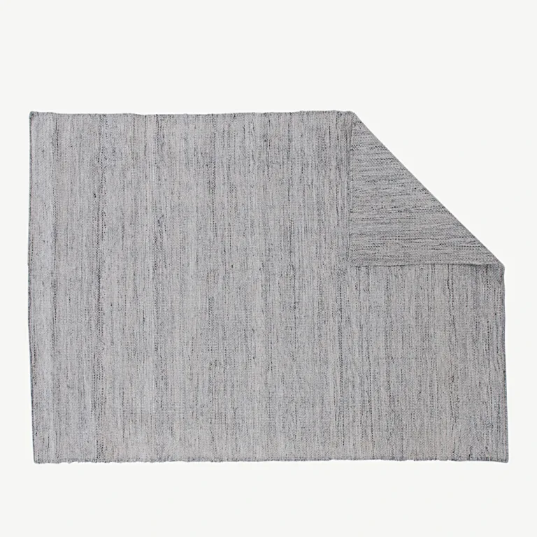 Hõbehall käsitsi kootud polüestrist Devi vaip 201×302 cm - 19968-381