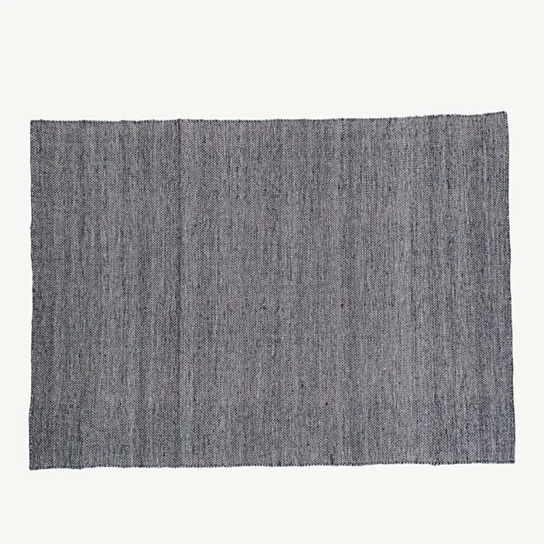 Käsitsi kootud hall polüester-puuvillane vaip Devi, 200 × 300 cm - 19968-385