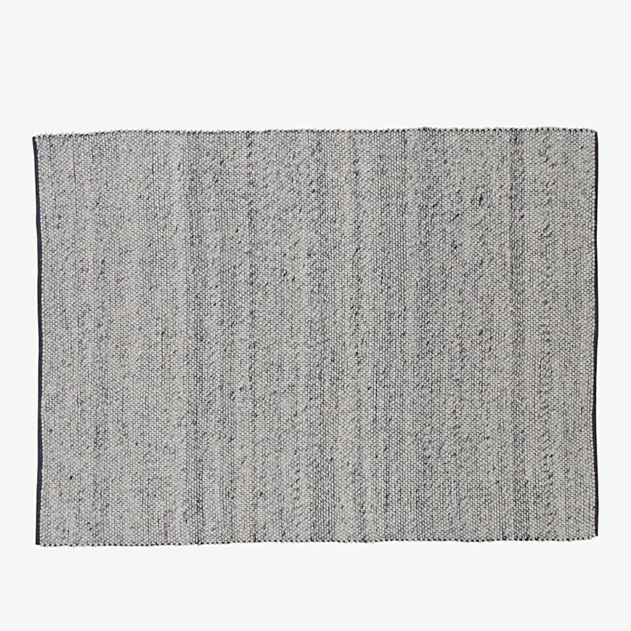 Käsitsi kootud hõbedane villavaip Ganga, 170×240 cm, 19969-371 – 2