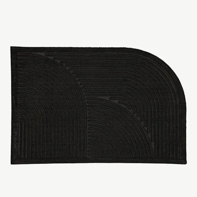 Must tekstuurse mustriga uksematt Valentino, 60 × 90 cm - 19970-170