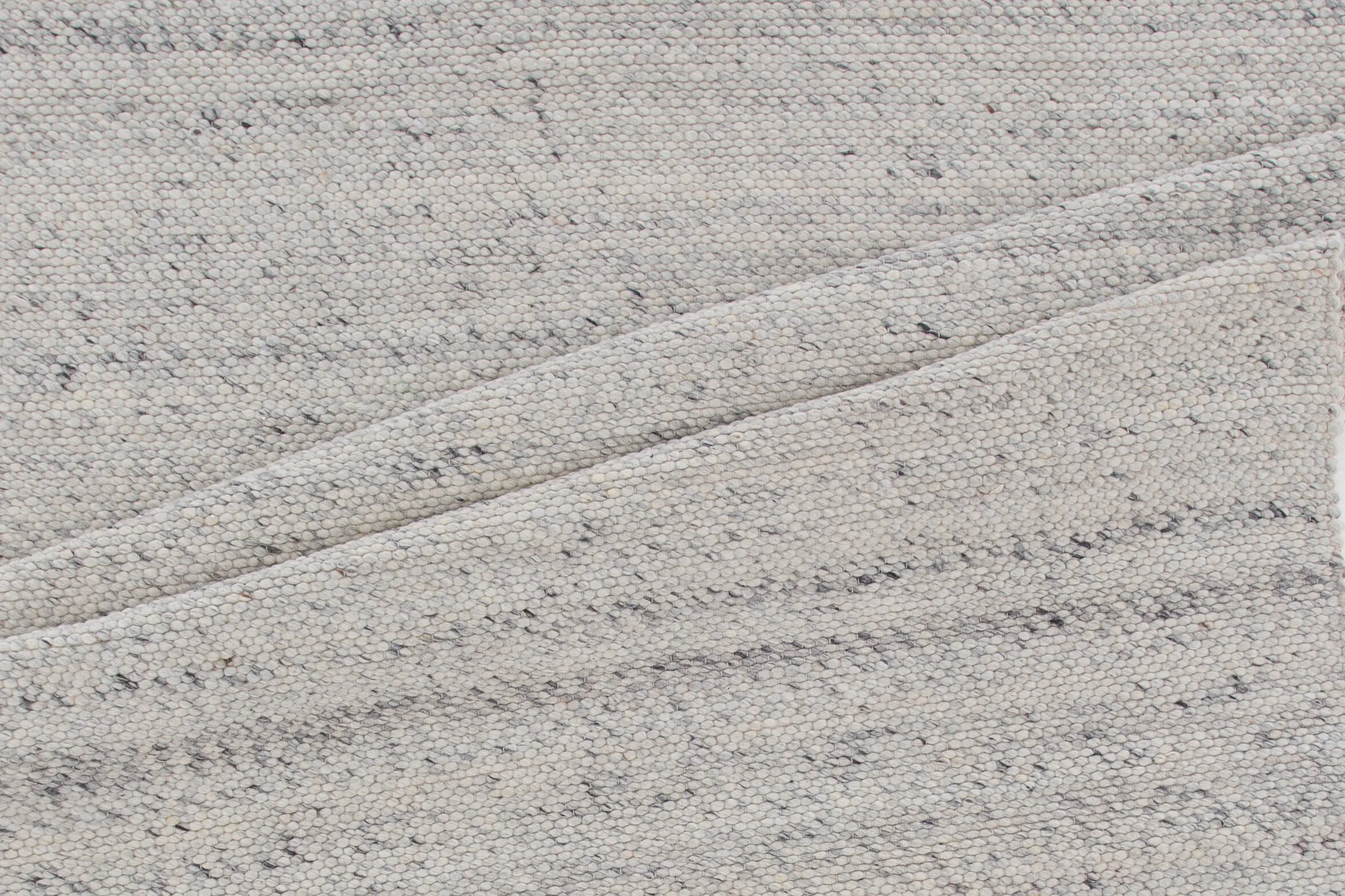 Käsitsi kootud elevandiluu toonis villavaip Ganga, 200 × 300 cm - 19970-370