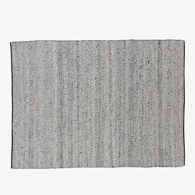 Hõbehall käsitsi kootud villavaip Ganga, 200 × 300 cm - 19970-371