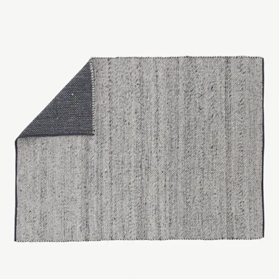Hõbehall käsitsi kootud villavaip Ganga, 200 × 300 cm - 19970-371