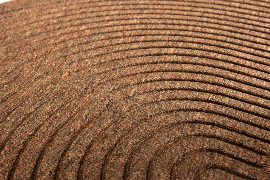 Poolkuu-kujuline uksematt Teodor, polüpropüleenist ja kummist, 60×90 cm, loodusmusta tooni, 19971-170 – 4