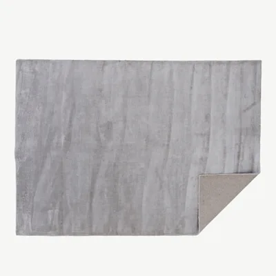 Hõbedane viskoosvaip Indra, 170 × 240 cm - 19972-331