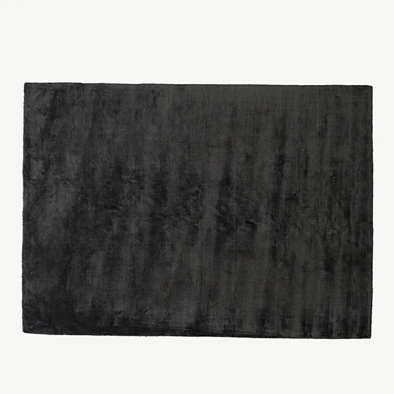 Käsitsi kootud tumehall viskoosvaip Indra, 200 × 300 cm - 19973-335
