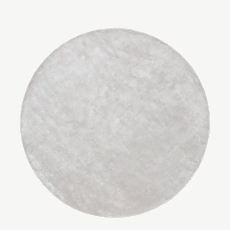 Hõbehall ümmargune viskoosvaip Indra, ø 200 cm - 19975-331