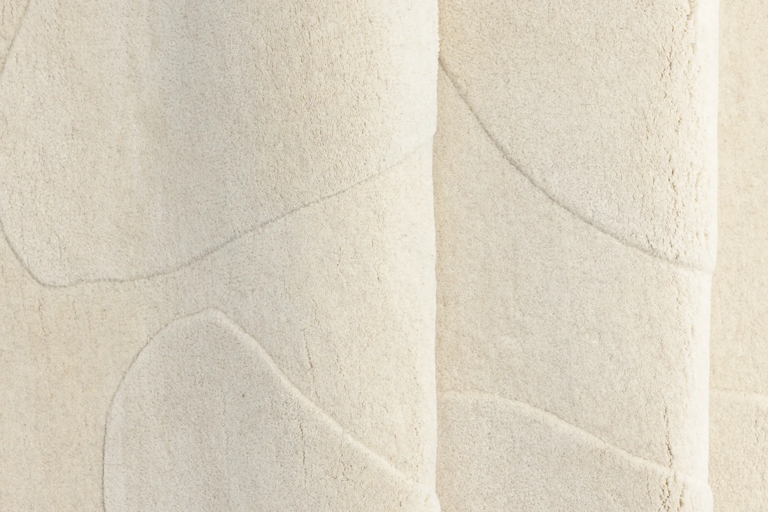 Ovaalne valge villasegu vaip Enard, 290 × 175 cm - 19977-101