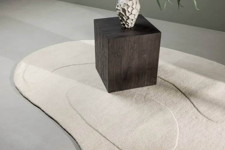 Ovaalne valge villasegu vaip Enard, 290 × 175 cm - 19977-101