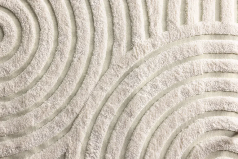 Valge madala karvaga elutoa vaip Nikita, 200 × 290 cm, polüester-puuvill - 19979-101